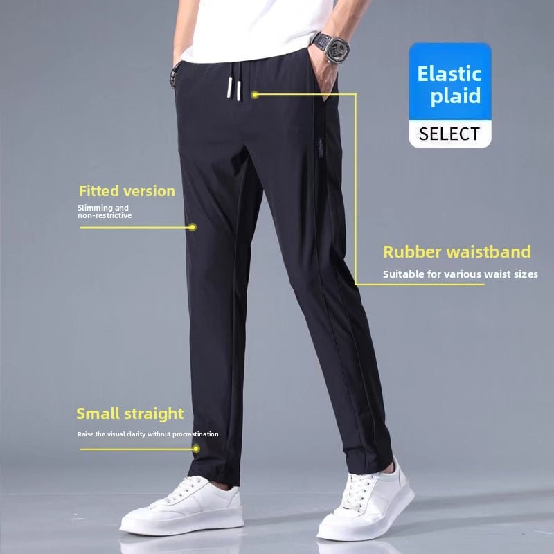 Casual silk pants for men