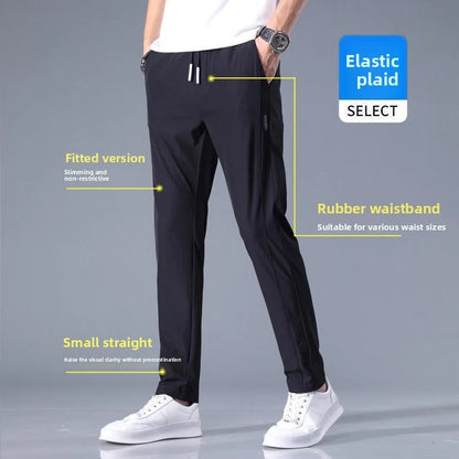 Casual silk pants for men