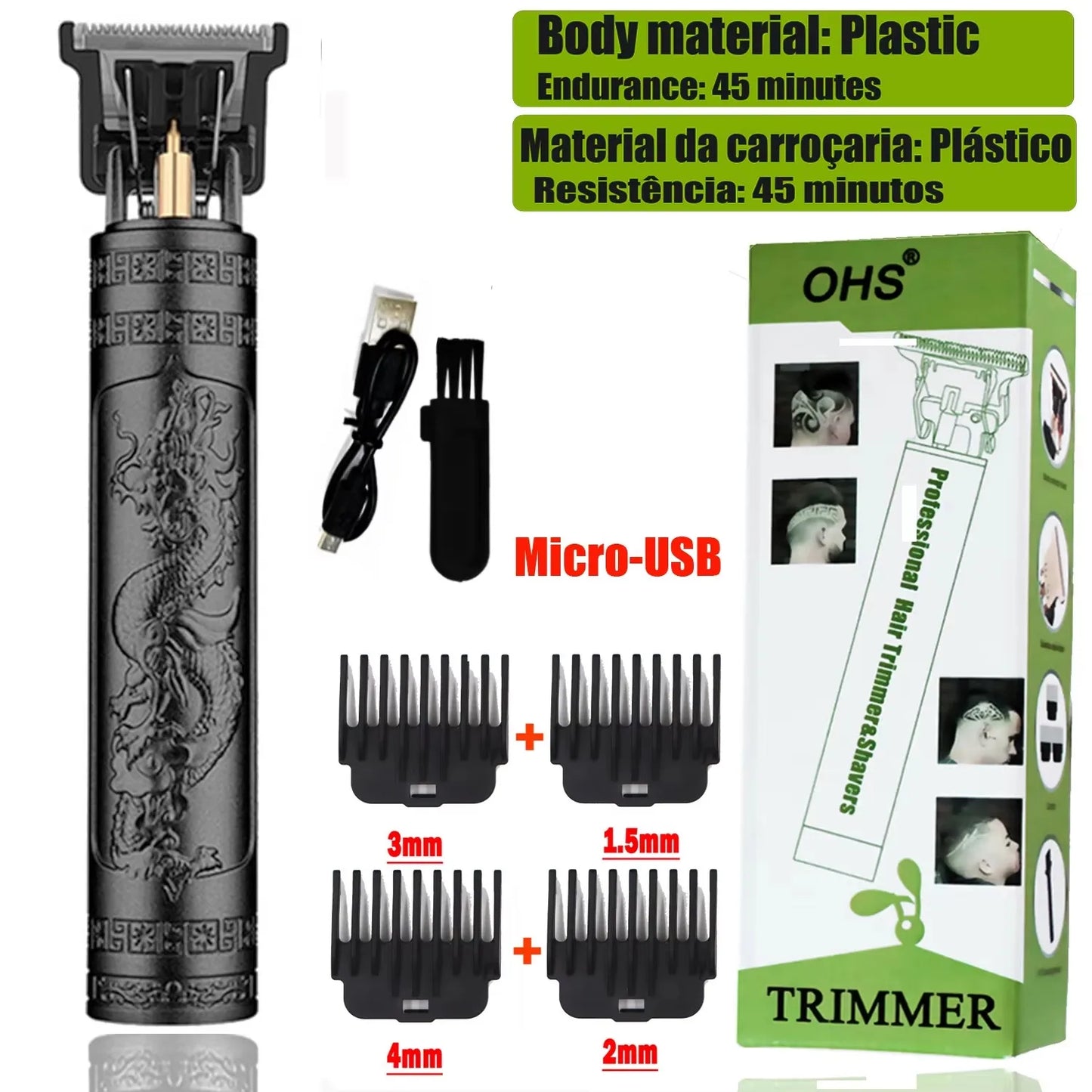 T9 Cordless Electric Hairber Shaver Hair Trimer Home Appliances Travel Barber Razors Shaving Machine for Men Trimmer Man