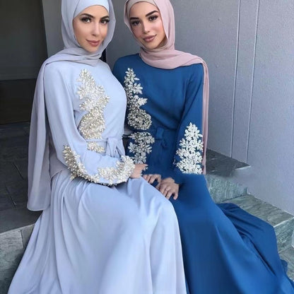 Muslim Long Sleeve Abaya Dress for Women