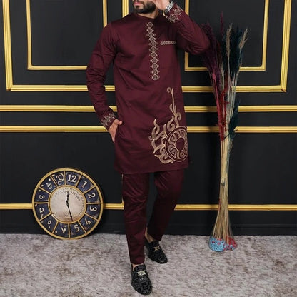 men embroidery suit