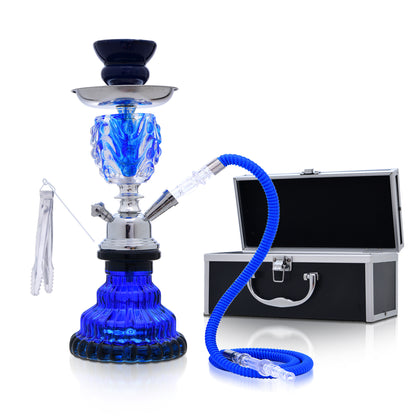 Bar single and double tube glass hookah