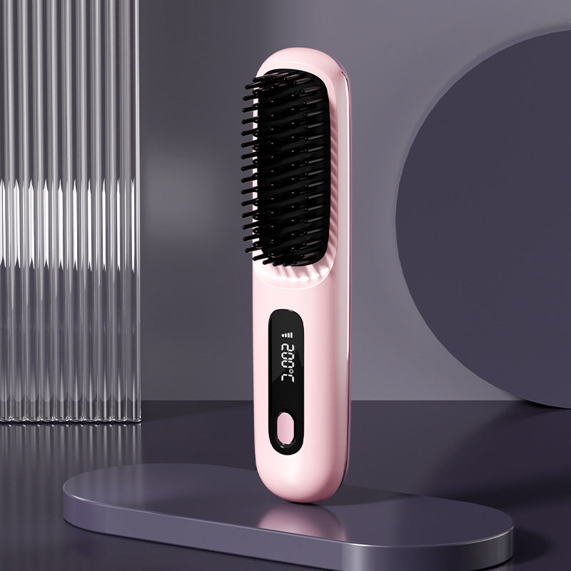 Wireless Ceramic Hair Straightener Comb