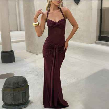 A sexy strapless dress for women