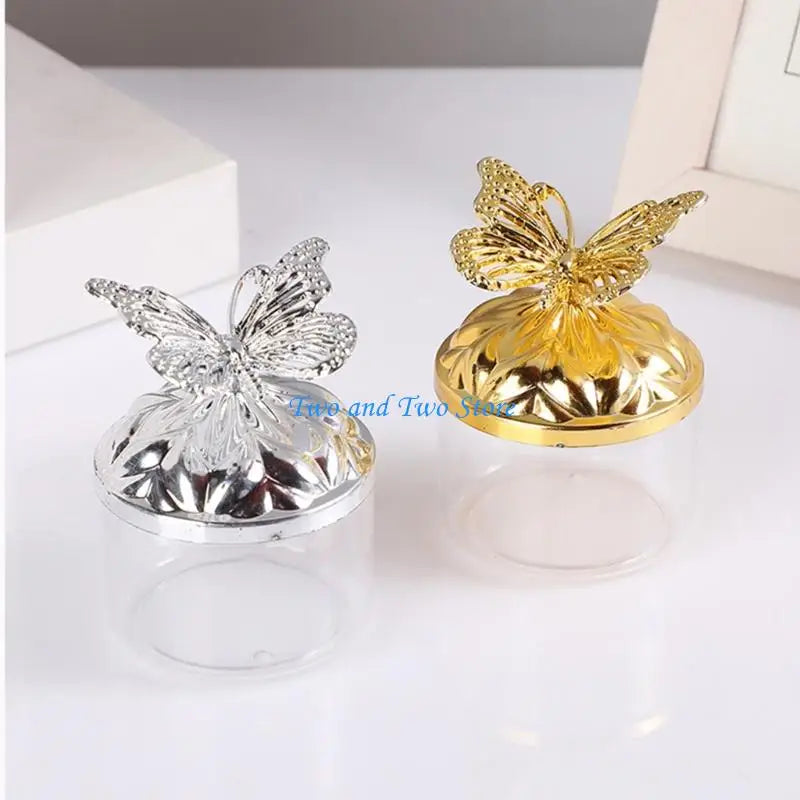 HX6F Decorative Butterfly Accent Plastic Serving Dish For Event Candy Storage Container