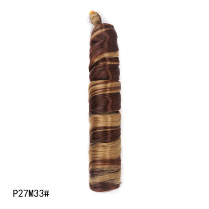 Crochet hair tubes curved wigs braids