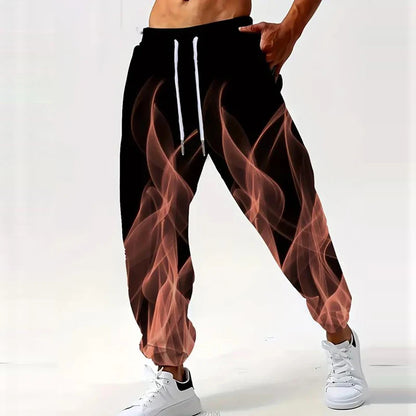 Autumn Foreign Trade Amazon Europe and America Men's 3D Digital Printing Sports Pants Casual Pants Men's Versatile Running Train