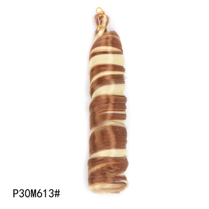 Crochet hair tubes curved wigs braids