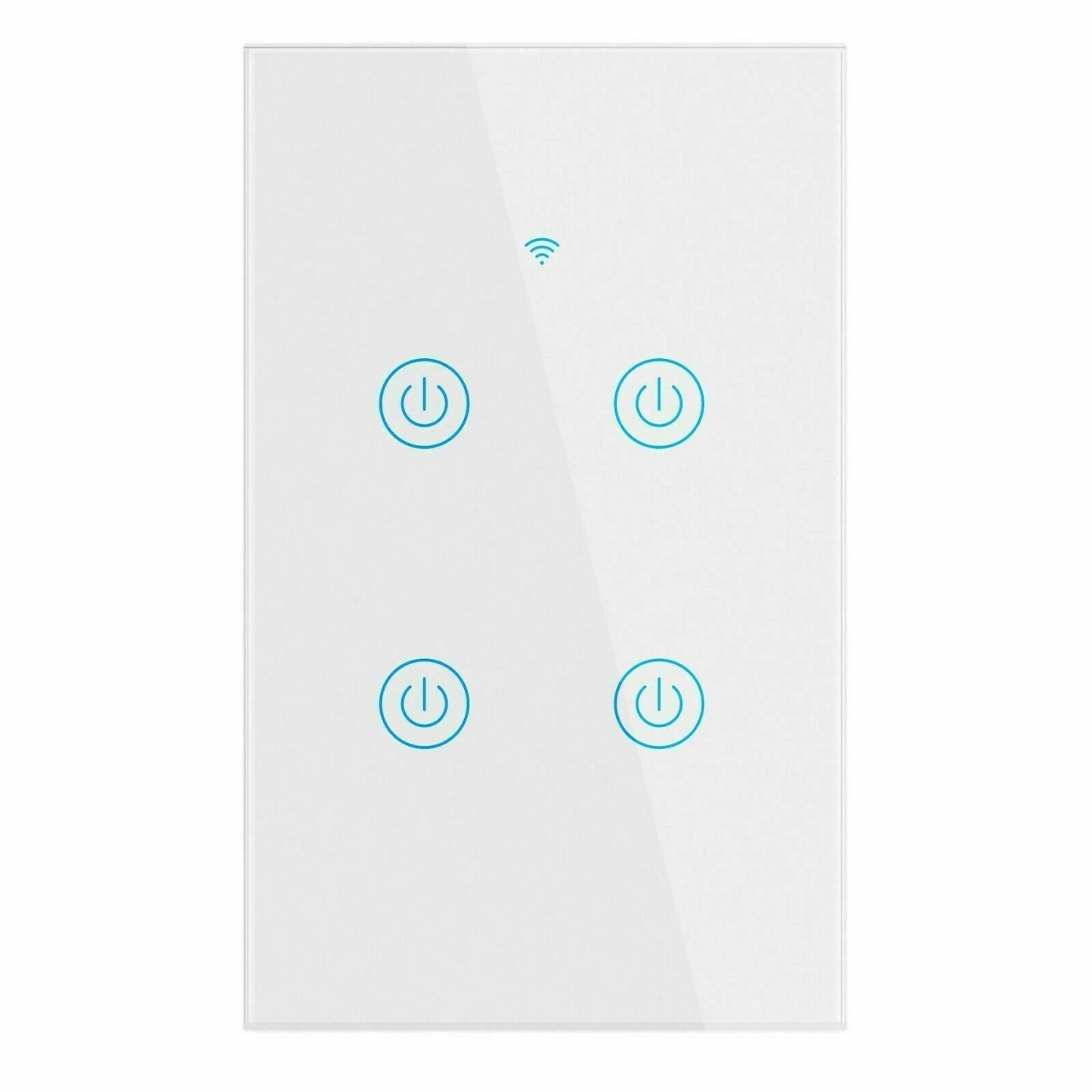 1/2/3/4 Gang Wifi Smart Wall Touch Light Switch Glass Panel for Alexa/Google APP